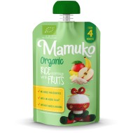 Porridge de orez cu fructe bio 100g Mamuko