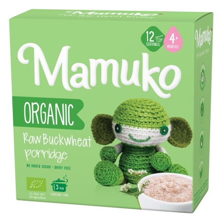 Porridge din hrisca raw bio, 4+ luni, 200g Mamuko Porridge din hrisca raw bio, 4+ luni, 200g Mamuko