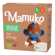 Porridge din ovaz bio, 4+ luni, 200g Mamuko