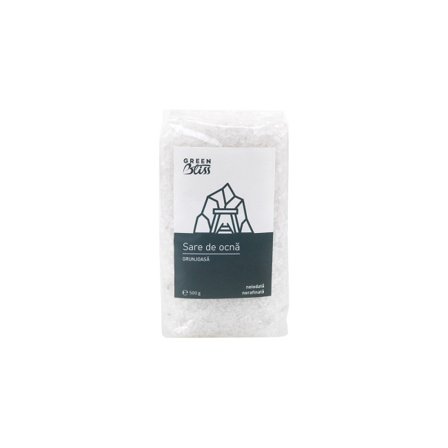 Sare de ocna grunjoasa 500g Green Bliss Sare de ocna grunjoasa 500g Green Bliss