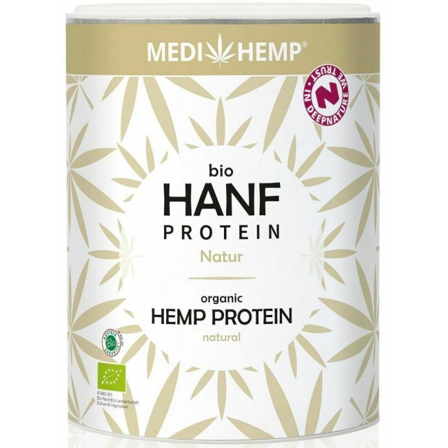 Proteina din canepa natur, bio, 330g, Medihemp