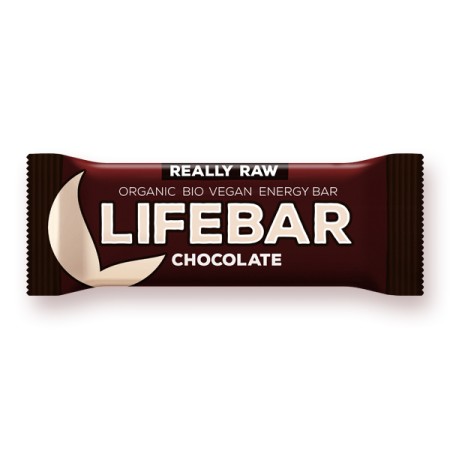 Lifebar baton cu ciocolata raw eco 47g Lifebar baton cu ciocolata raw eco 47g