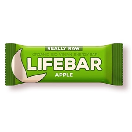 Lifebar baton cu mere raw eco 47g Lifebar baton cu mere raw eco 47g