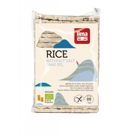 Rondele De Orez Expandat Fara Sare Eco 130G  Lima Rondele De Orez Expandat Fara Sare Eco 130G  Lima