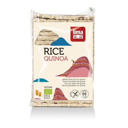 Rondele de orez expandat cu quinoa eco 130g  Lima Rondele de orez expandat cu quinoa eco 130g  Lima