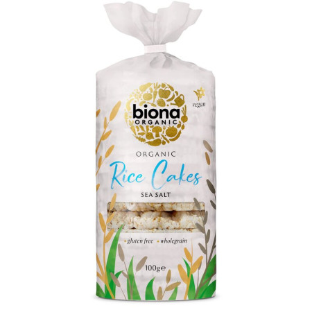 Rondele de orez integral expandat cu sare bio 100g Biona