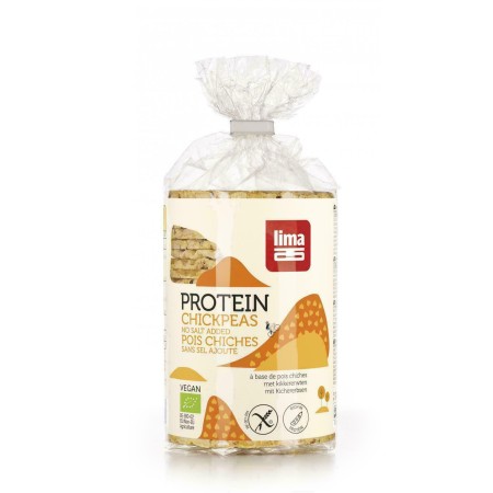 Rondele proteice din naut expandat fara sare eco 100g Lima Rondele proteice din naut expandat fara sare eco 100g Lima