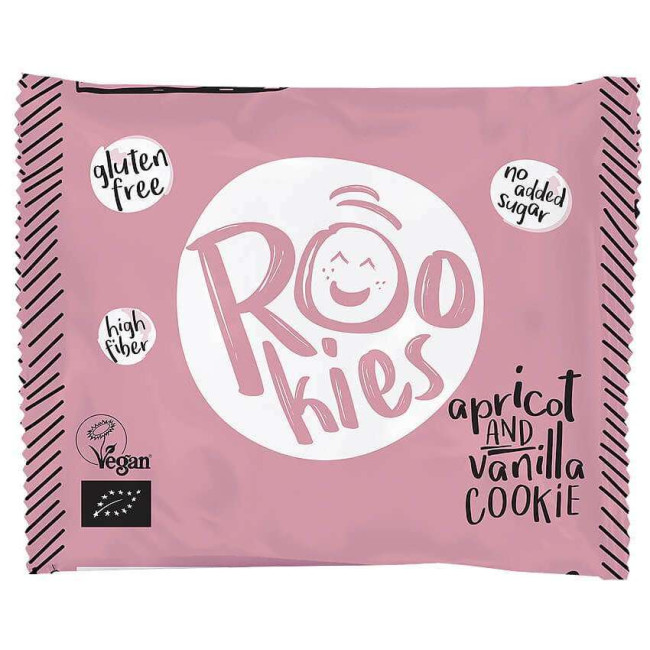 Rookies - Cookie cu caise si vanilie BIO 40G Rookies - Cookie cu caise si vanilie BIO 40G