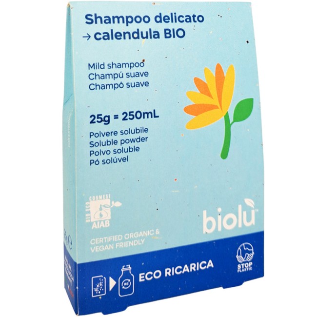 Sampon ecologic cu galbenele pudra 25g, eco-refill, Biolu