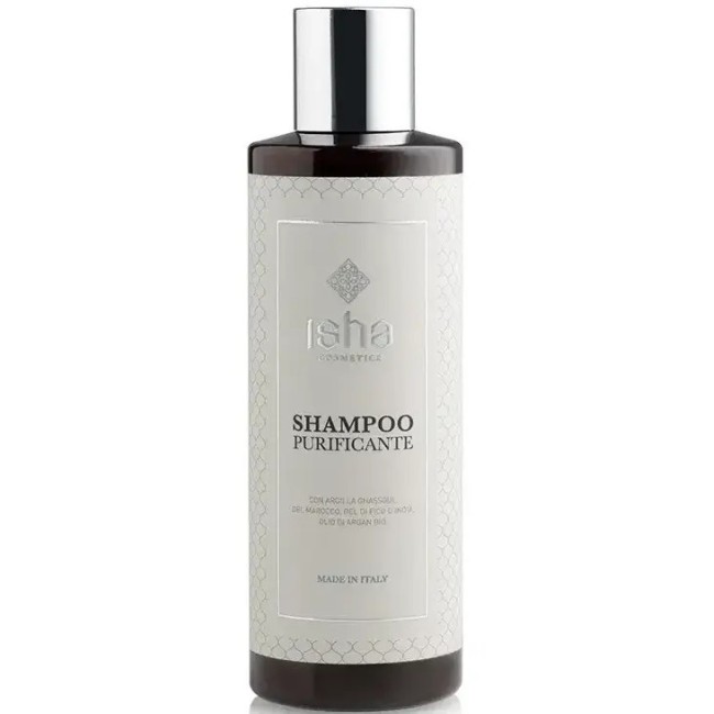 Sampon purificant cu argila Ghassoul, 200ml, Isha