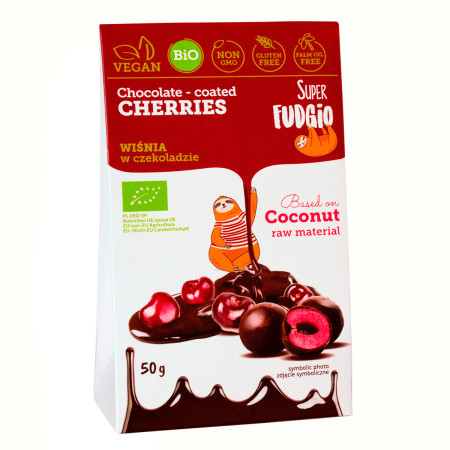 Visine invelite in ciocolata eco 50g Super Fudgio