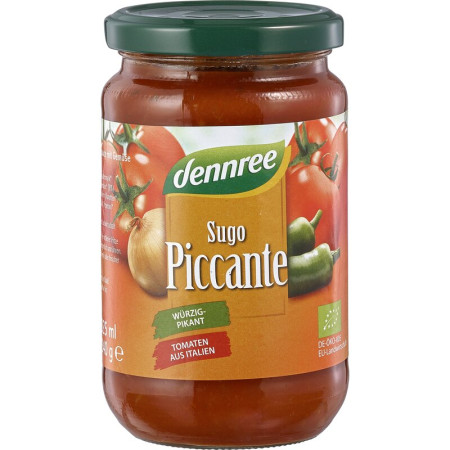 Sos de rosii picant bio 340g Dennree