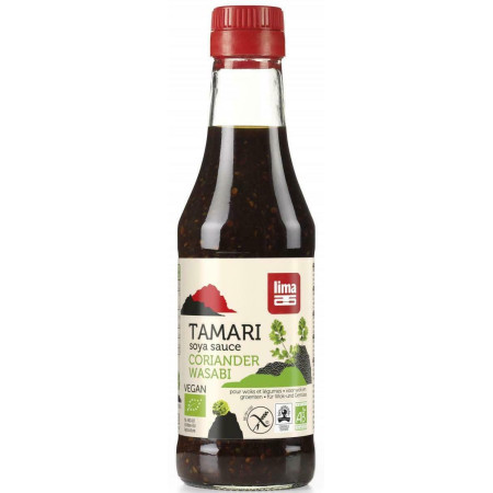 Sos de soia Tamari cu coriandru si wasabi bio 250ml Lima Sos de soia Tamari cu coriandru si wasabi bio 250ml Lima