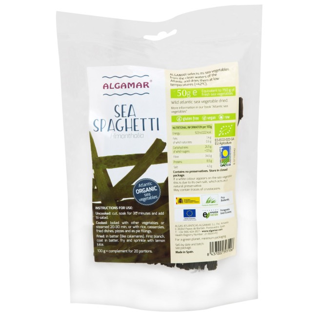 Alge Sea Spaghetti eco 50g Algamar