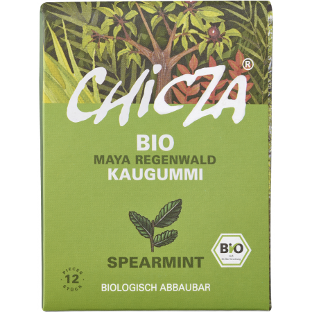 Guma de mestecat spearmint bio 30g Chicza Guma de mestecat spearmint bio 30g Chicza