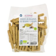 Sticks din grau integral cu susan si alge marine bio 100g Algamar