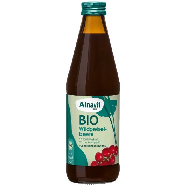 Suc de merisoare salbatice bio 330ml Alnavit