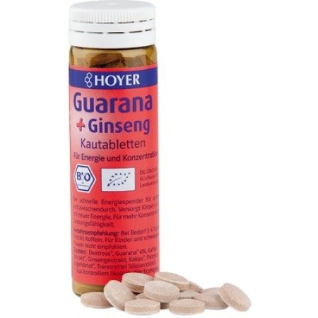 Dropsuri cu guarana si ginseng eco 60 buc HOYER Dropsuri cu guarana si ginseng eco 60 buc HOYER