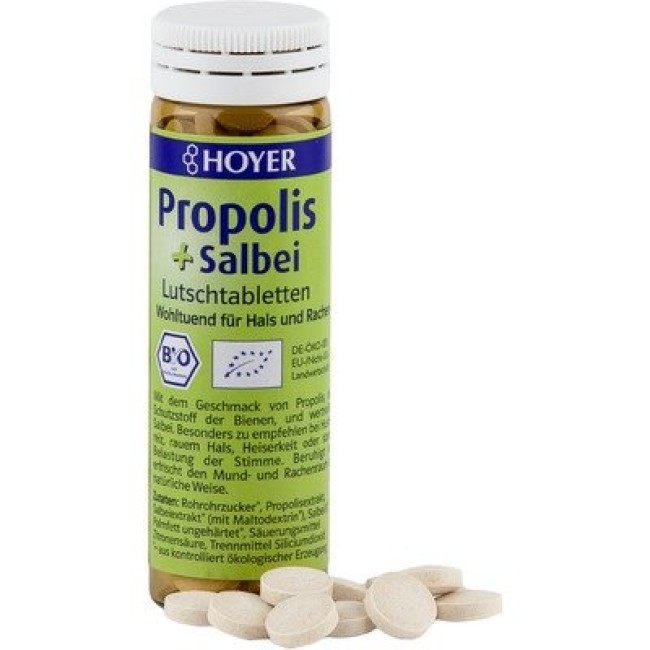 Dropsuri cu propolis si salvie eco 60 buc HOYER