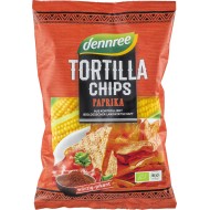 Tortilla chips cu paprika bio 125g Dennree