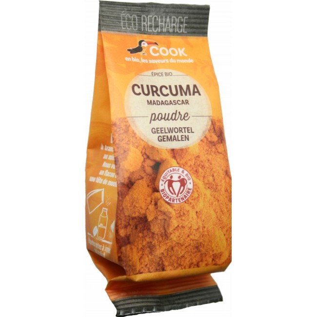 Turmeric (curcuma) pudra bio 35g refill Cook