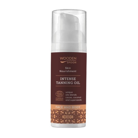Ulei de plaja pentru bronz, bio, 50ml, Wooden Spoon Ulei de plaja pentru bronz, bio, 50ml, Wooden Spoon