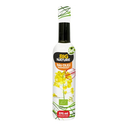 Ulei de rapita bio 375 ml Big Nature presat la rece Ulei de rapita bio 375 ml Big Nature presat la rece