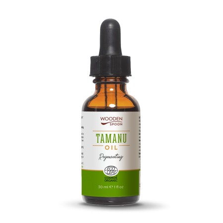 Ulei de Tamanu, bio, 30ml, Wooden Spoon Ulei de Tamanu, bio, 30ml, Wooden Spoon