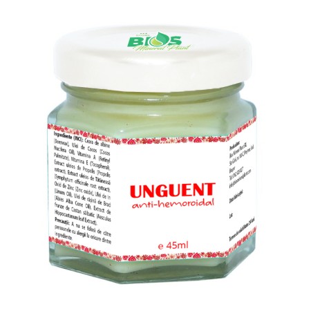 Unguent Anti Hemoroidal, 45 ml, Bios Mineral Plant Unguent Anti Hemoroidal, 45 ml, Bios Mineral Plant