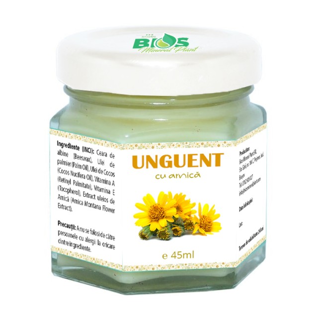 Unguent cu arnica, 45ml, Bios Mineral Plant