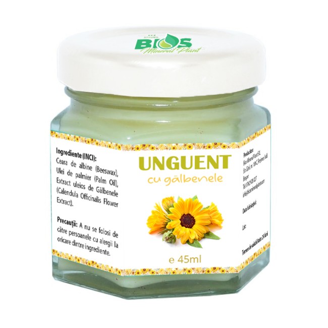 Unguent galbenele, 45ml, Bios Mineral Plant