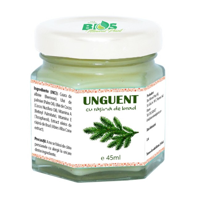 Unguent cu rasina de brad, 45ml, Bios Mineral Plant