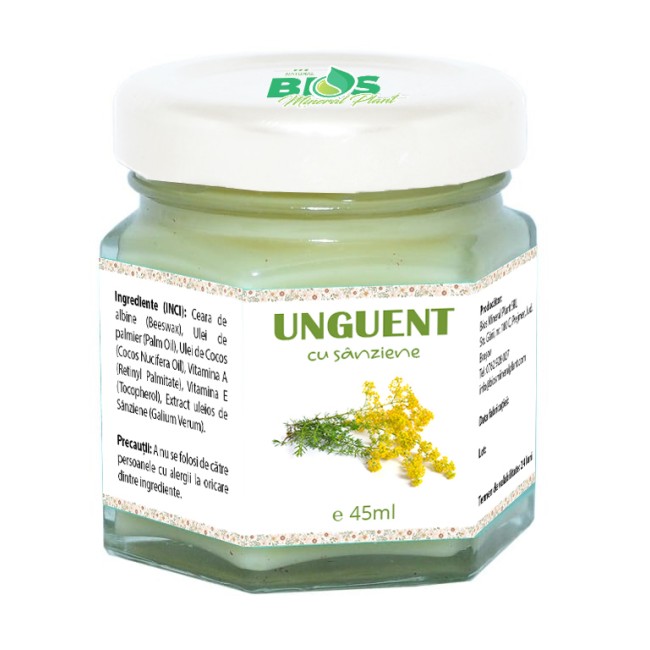 Unguent cu sanziene, 45ml, Bios Mineral Plant