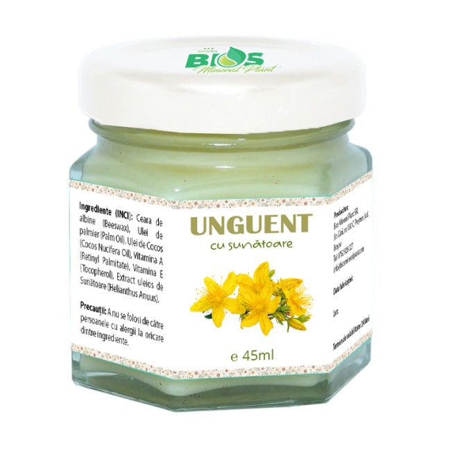 Unguent cu sunatoare, 45ml, Bios Mineral Plant