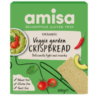Crispbread (painici) veggie garden fara gluten bio 100g Amisa