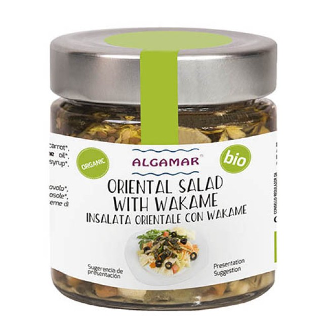 Salata orientala cu alge wakame eco 180g Algamar