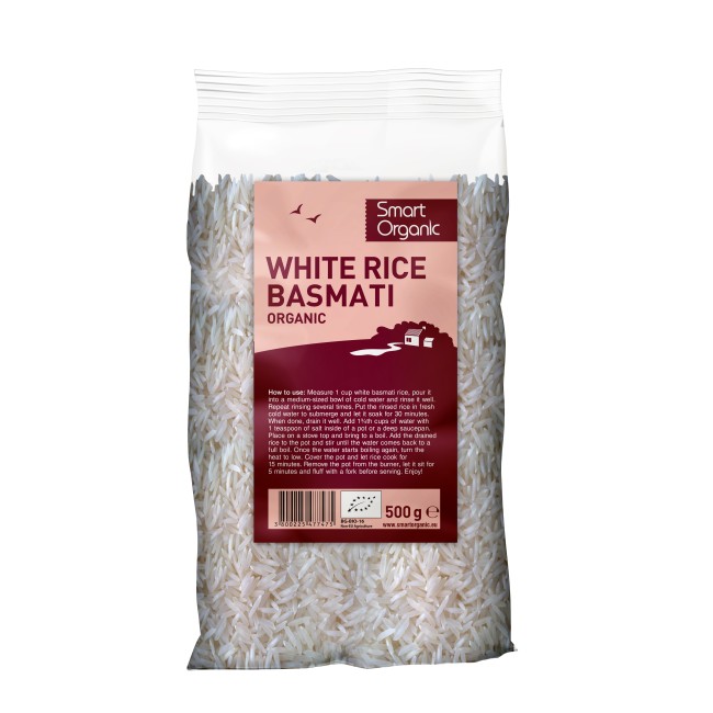 Orez basmati alb eco 500g Smart Organic