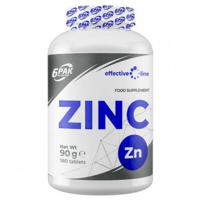 ZINC 15MG, 180 TABLETE, 6PAK NUTRITION