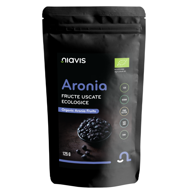 Aronia Fructe Uscate Raw Ecologice 125g Aronia Fructe Uscate Raw Ecologice 125g