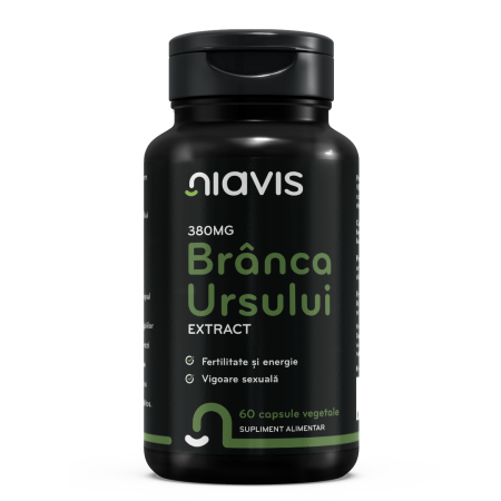Branca Ursului Extract 380mg 60cps Branca Ursului Extract 380mg 60cps