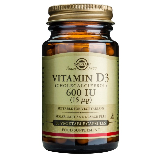 Vitamin D3 600 IU veg.caps 60s