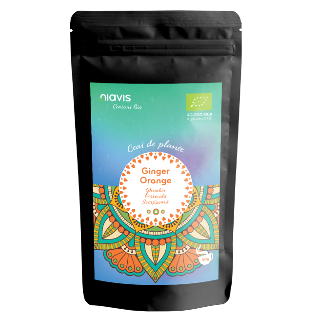 Ceai Ecologic/BIO "Ginger Orange" 50g Ceai Ecologic/BIO "Ginger Orange" 50g