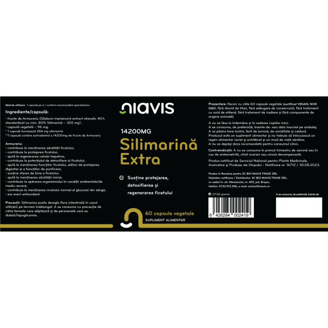 Silimarina Extra 14200 60cps