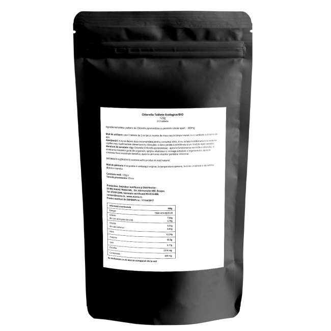 Chlorella Tablete Ecologice/BIO 125g Chlorella Tablete Ecologice/BIO 125g