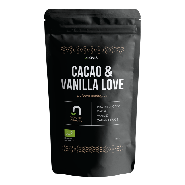 Cacao & Vanilla Love - Mix ecologic 125g Cacao & Vanilla Love - Mix ecologic 125g