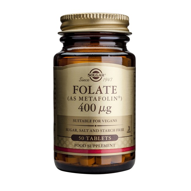 Folate (as Metafolin) 400mcg 50 tabs