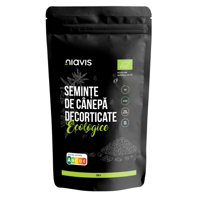 Seminte de Canepa Decorticate Ecologice/BIO 200g