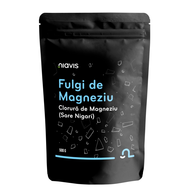 Fulgi de Magneziu pentru Baie (Sare Nigari) 500g Fulgi de Magneziu pentru Baie (Sare Nigari) 500g