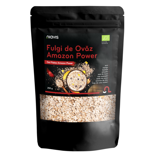Fulgi de Ovaz Amazon Power Ecologici 250g Fulgi de Ovaz Amazon Power Ecologici 250g