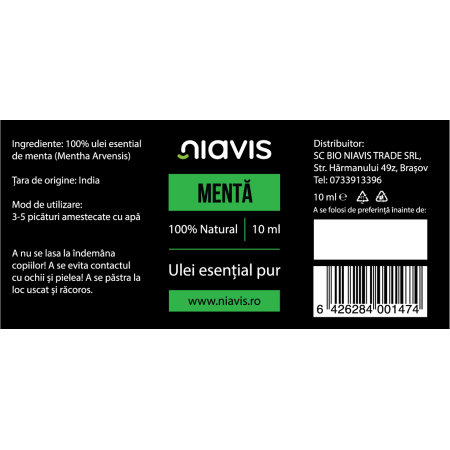 Ulei Esential de Menta 10ml